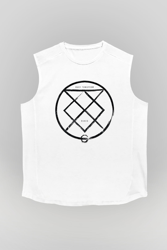Bury Tomorrow Baskılı Beyaz Unisex Kolsuz Tişört - Tshirt