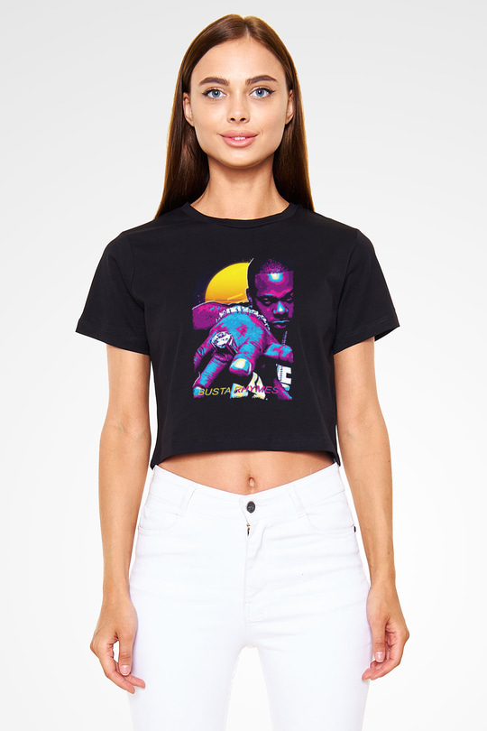 Busta Rhymes Siyah  Crop Top Tişört