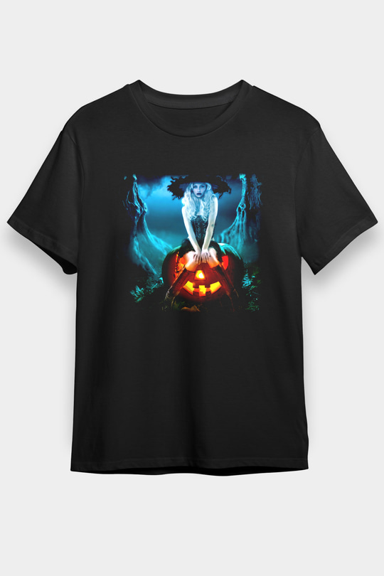 Cadılar Bayramı-Halloween Siyah Unisex Tişört T-Shirt - TişörtFabrikası