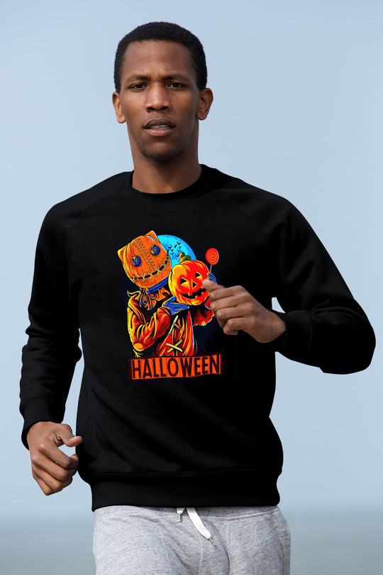 Cadılar Bayramı-Halloween Siyah Unisex Sweatshirt