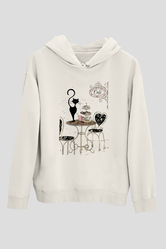 Cafe Beyaz Unisex Hoodie