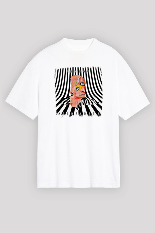 Cage the Elephant Baskılı Unisex Beyaz Oversize Tişört