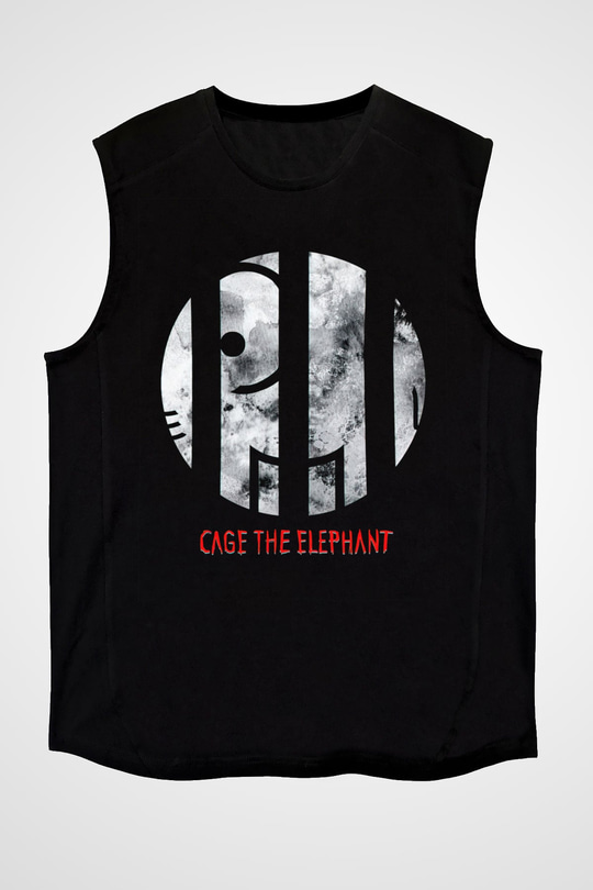 Cage the Elephant Siyah Unisex Kolsuz Tişört