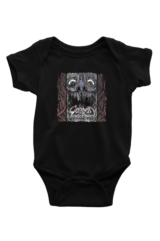 Caliban Baskılı Unisex Siyah Bebek Body - Zıbın
