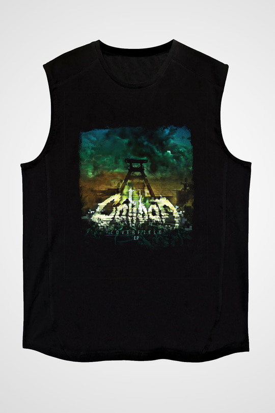 Caliban Baskılı Unisex Siyah Kolsuz Tişört