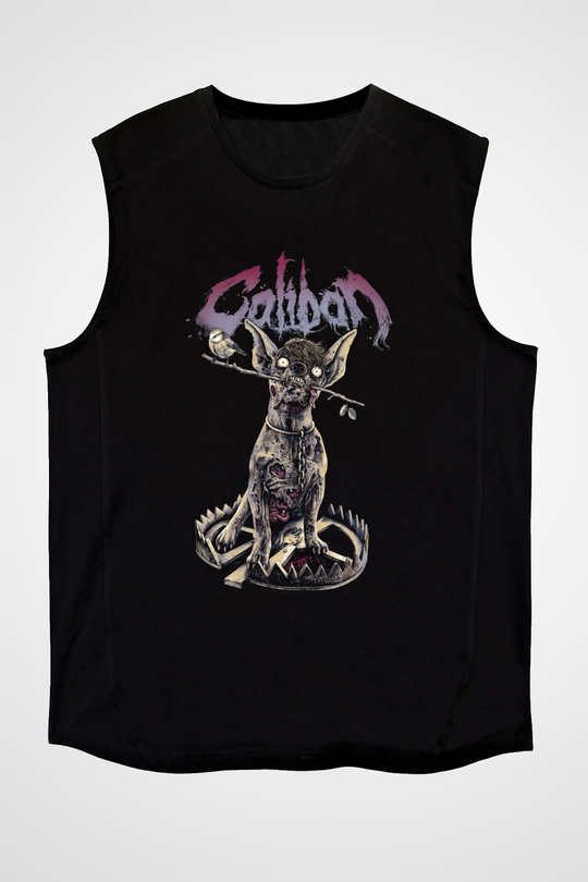 Caliban Siyah Unisex Kolsuz Tişört