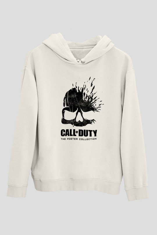 Call of Duty Beyaz Unisex Hoodie