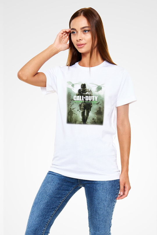 Call of Duty Beyaz Unisex Tişört T-Shirt