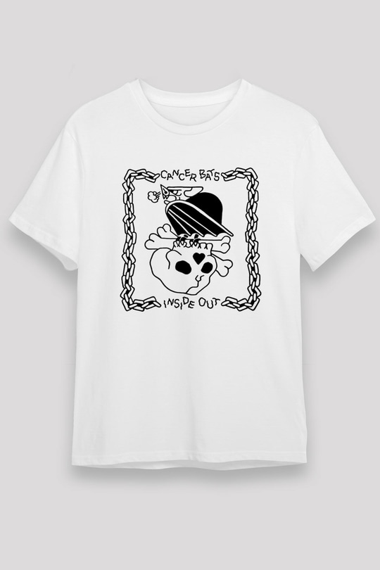 Cancer Bats Baskılı Unisex Beyaz Tişört