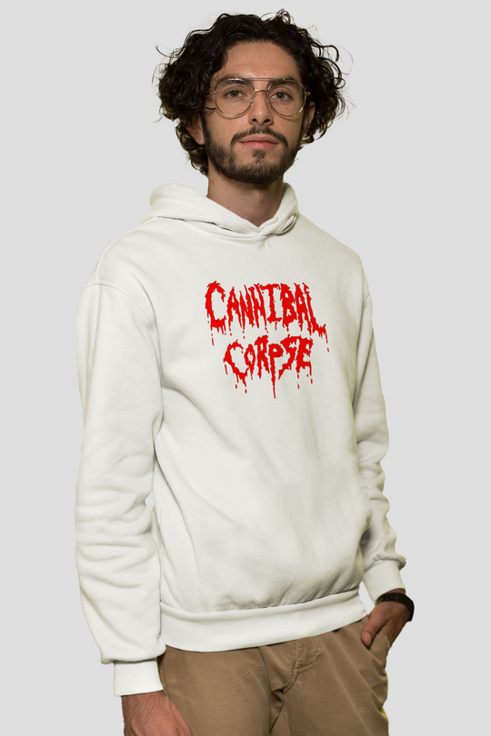 Cannibal Corpse Beyaz Unisex Kapşonlu Sweatshirt