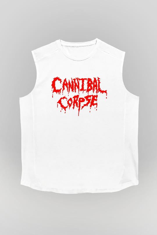 Cannibal Corpse Beyaz Unisex Kolsuz Tişört