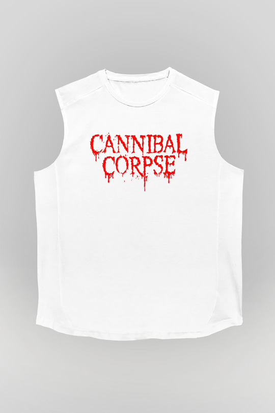Cannibal Corpse Beyaz Unisex Kolsuz Tişört