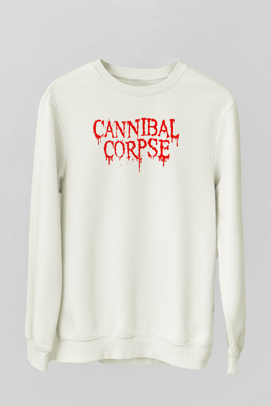 Cannibal Corpse Beyaz Unisex Sweatshirt