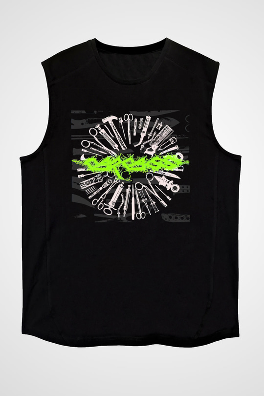 Carcass Siyah Unisex Kolsuz Tişört