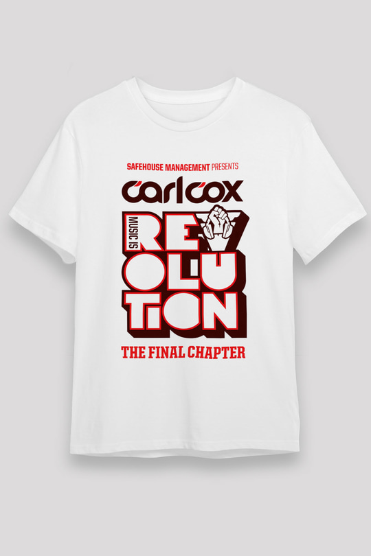 Carl Cox Beyaz Unisex Tişört T-Shirt - TişörtFabrikası