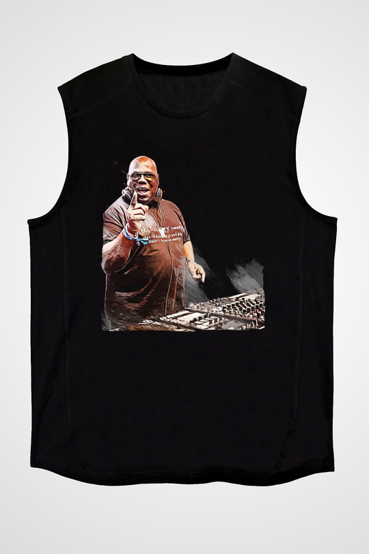 Carl Cox Siyah Unisex Kolsuz Tişört