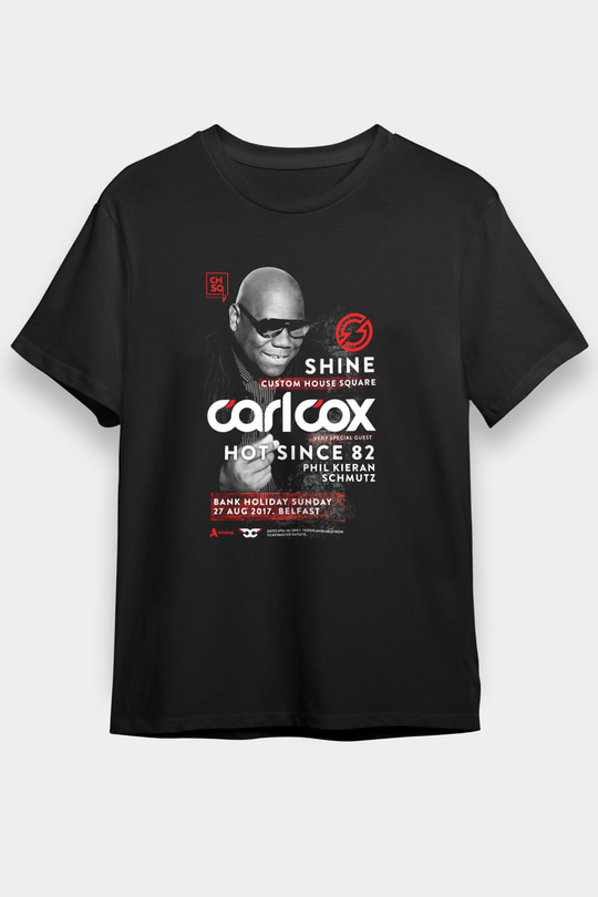 Carl Cox Siyah Unisex Tişört T-Shirt - TişörtFabrikası