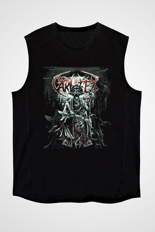 Carnifex Siyah Unisex Kolsuz Tişört