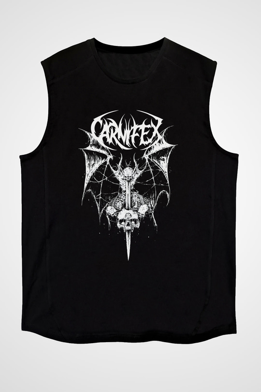 Carnifex Siyah Unisex Kolsuz Tişört