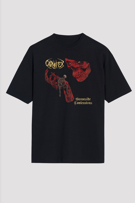 Carnifex Siyah Oversize Tişört Oversize T-shirt - TişörtFabrikası