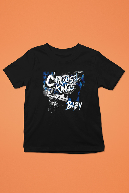 Carousel Kings Siyah Unisex Çocuk Tişört
