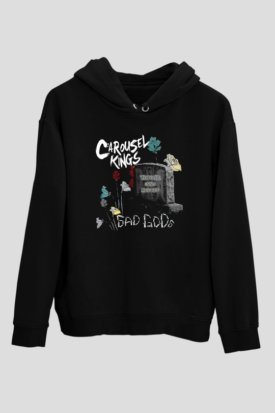 Carousel Kings Siyah Unisex Kapüşonlu Sweatshirt