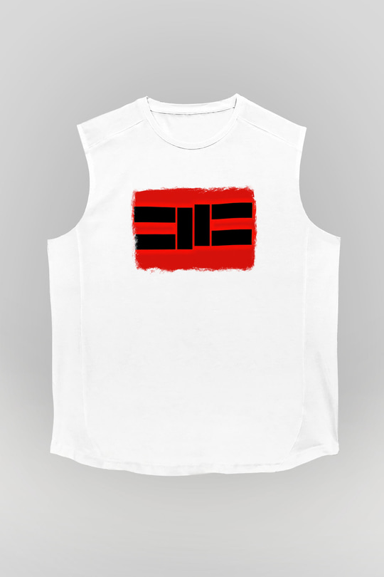 Cavalera Conspiracy Baskılı Unisex Beyaz Kolsuz Tişört