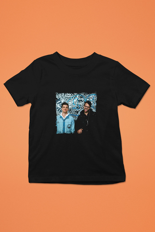 Chainsmokers Baskılı Unisex Siyah Çocuk Tişört