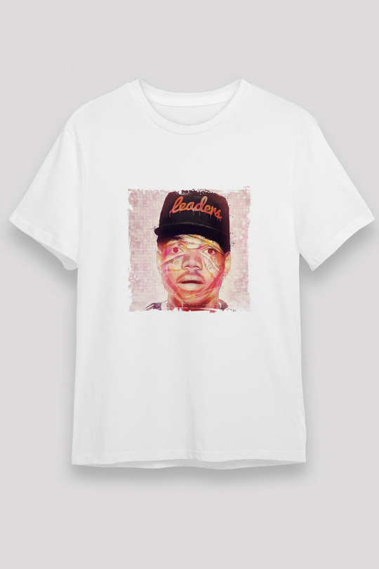 Chance The Rapper Baskılı Unisex Beyaz Tişört
