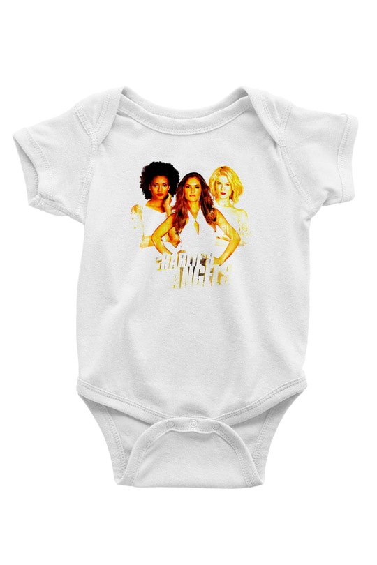 Charlies Angels Beyaz Bebek Body - Zıbın