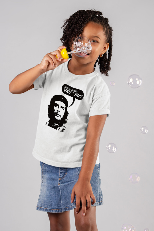 Che Guevara Baskılı Beyaz Unisex Çocuk Tişört