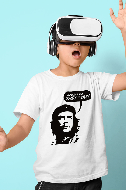 Che Guevara Baskılı Beyaz Unisex Çocuk Tişört