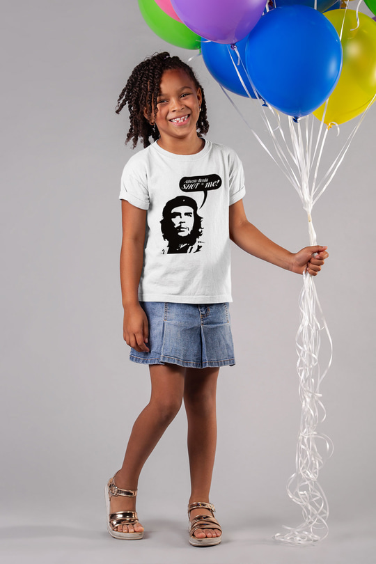 Che Guevara Baskılı Beyaz Unisex Çocuk Tişört