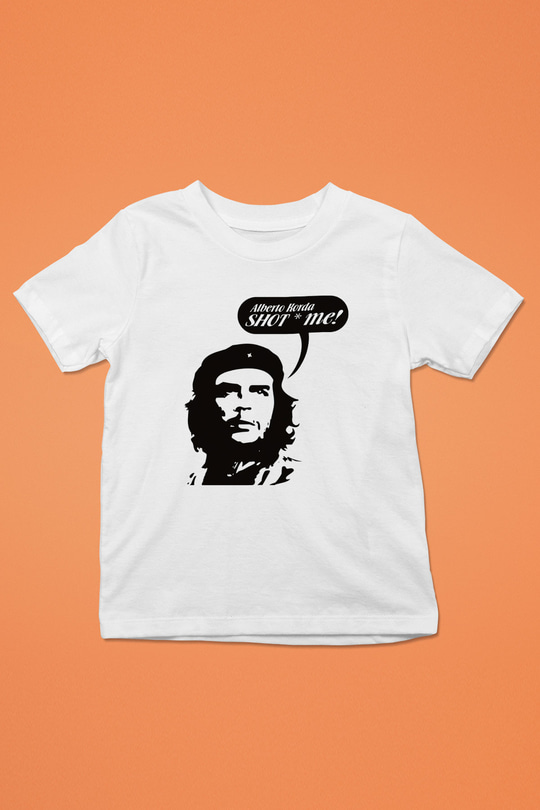 Che Guevara Baskılı Beyaz Unisex Çocuk Tişört