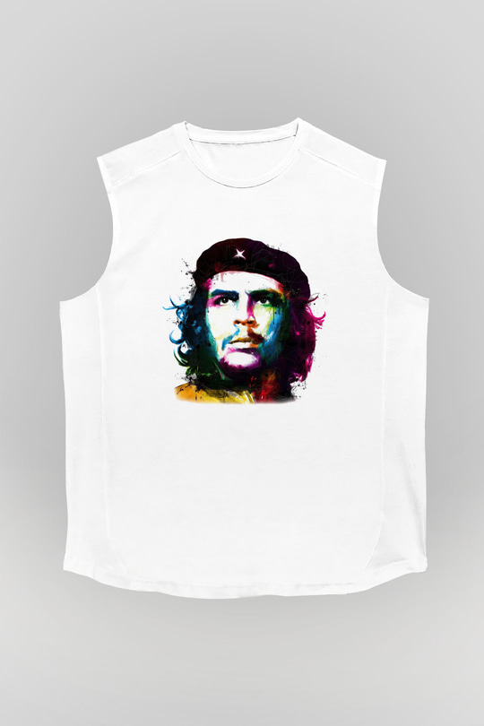 Che Guevara Beyaz Unisex Kolsuz Tişört