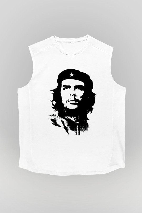 Che Guevara Beyaz Unisex Kolsuz Tişört