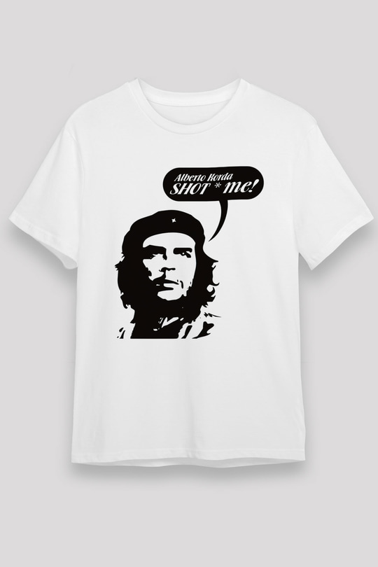 Che Guevara Beyaz Unisex Tişört T-Shirt - TişörtFabrikası