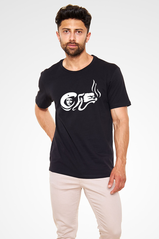 Che Guevara Siyah Unisex Tişört T-Shirt - TişörtFabrikası