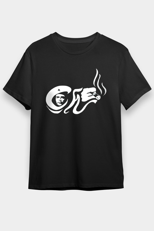 Che Guevara Siyah Unisex Tişört T-Shirt - TişörtFabrikası