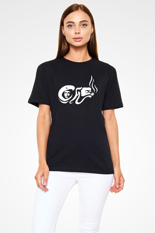 Che Guevara Siyah Unisex Tişört T-Shirt - TişörtFabrikası