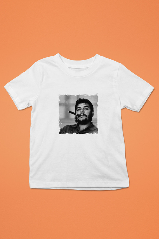 Che Guevara Unisex Baskılı Beyaz Çocuk Tişört
