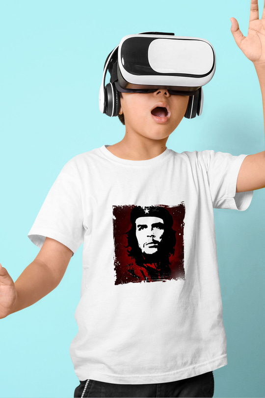 Che Guevara Unisex Baskılı Beyaz Çocuk Tişört