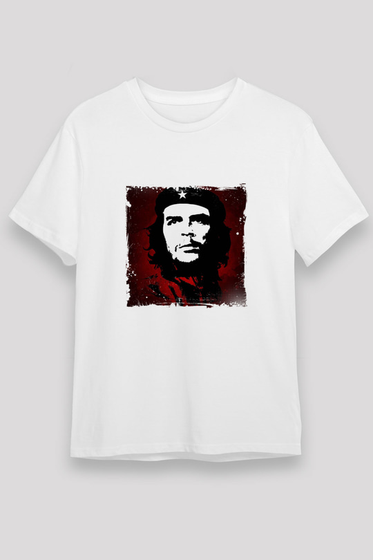 Che Guevara Unisex Baskılı Beyaz Tişört