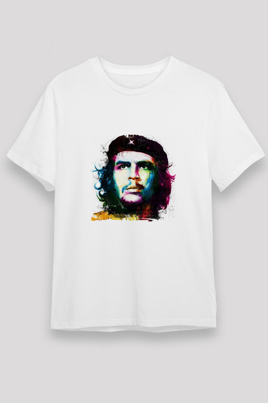 Che Guevara Unisex Baskılı Beyaz Tişört