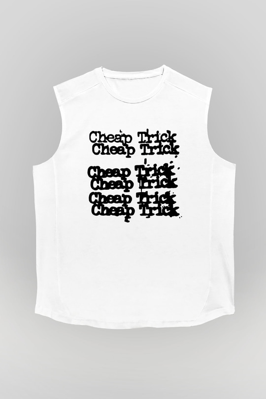 Cheap Trick Beyaz Unisex Kolsuz Tişört
