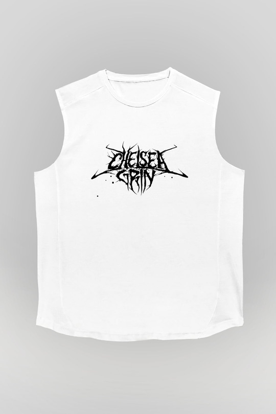 Chelsea Grin Beyaz Unisex Kolsuz Tişört