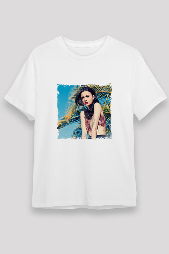 Cher Lloyd Baskılı Unisex Beyaz Tişört