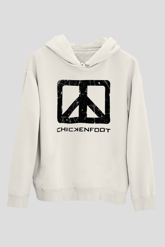 Chickenfoot Beyaz Unisex Kapüşonlu Sweatshirt