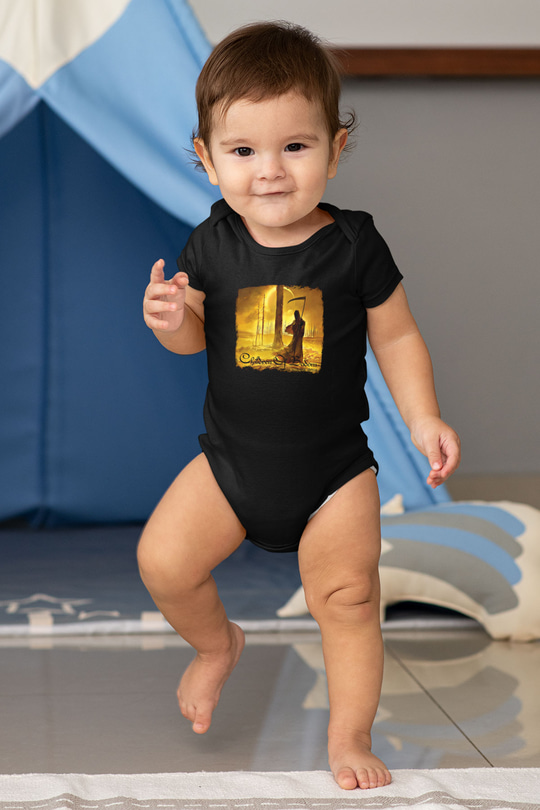 Children of Bodom Baskılı Unisex Siyah Bebek Body - Zıbın
