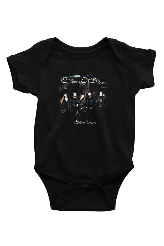 Children of Bodom Baskılı Unisex Siyah Bebek Body - Zıbın